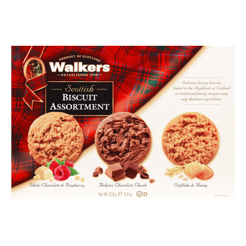 WALKERS ASSORTED BISCUITS 250G