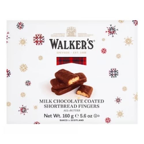 WALKERS MILK CHOCOLATE COATED FINGERS 160G