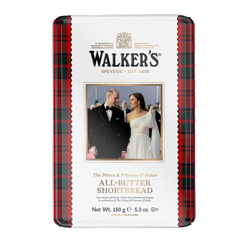 WALKERS ROYAL TIN THE PRINCE & PRINCESSS OF WALES 150G