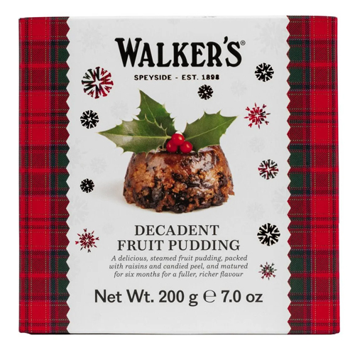 WALKERS DECADENT FRUIT PUDDING 200G