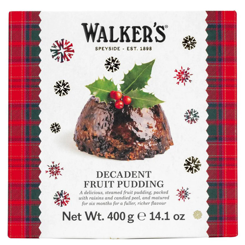 WALKERS DECADENT FRUIT PUDDING 400G