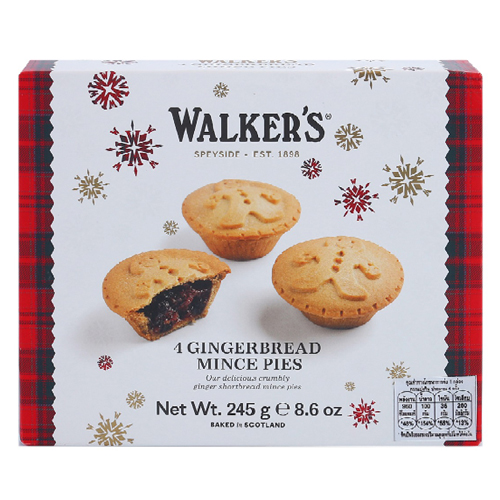 WALKERS GINGERBREAD MINCE PIES 4S 245G