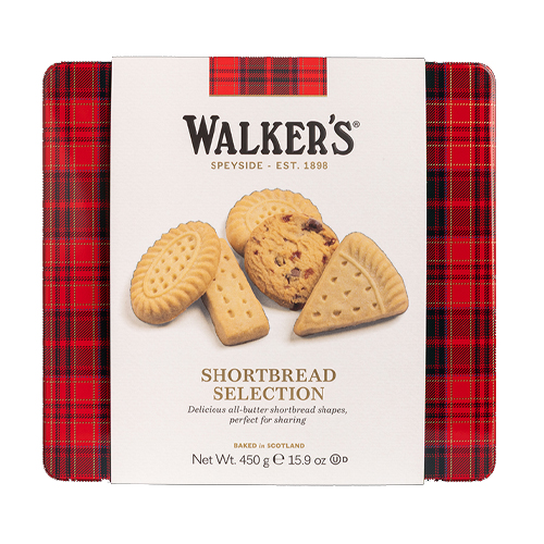 WALKERS SQUARE SHORTBREAD TIN AYR SLEEVE 450G