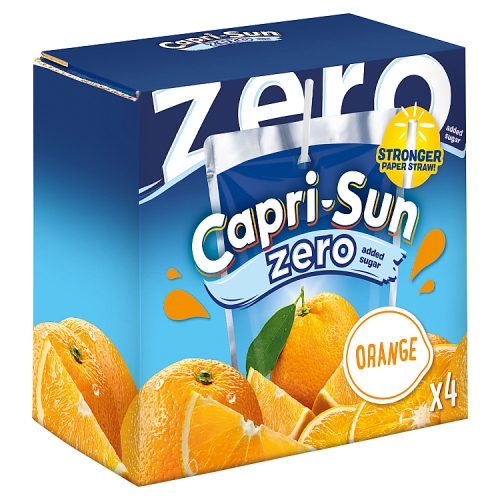 CAPRI-SUN ORANGE ZERO 4PK 200ML