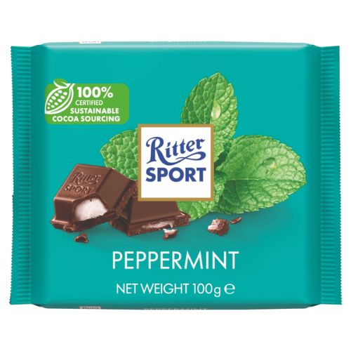 RITTER SPORT PEPPERMINT 100G