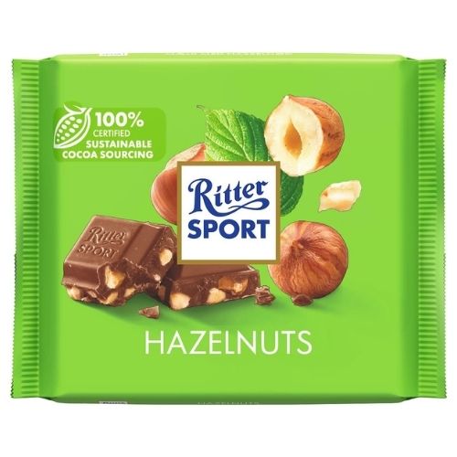 RITTER SPORT HAZELNUTS 100G