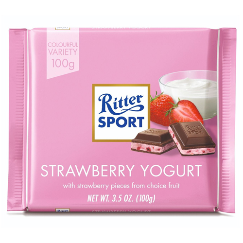 RITTER SPORT STRAWBERRY YOGURT 100G