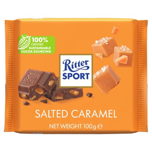 RITTER SPORT SALTED CARAMEL 100G