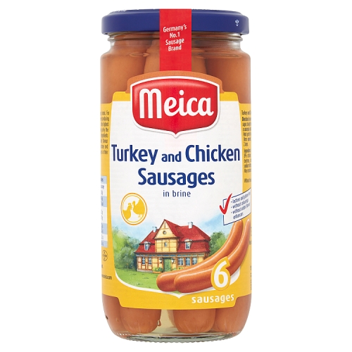MEICA TURKEY & CHICKEN SAUSAGES 3PK 380G