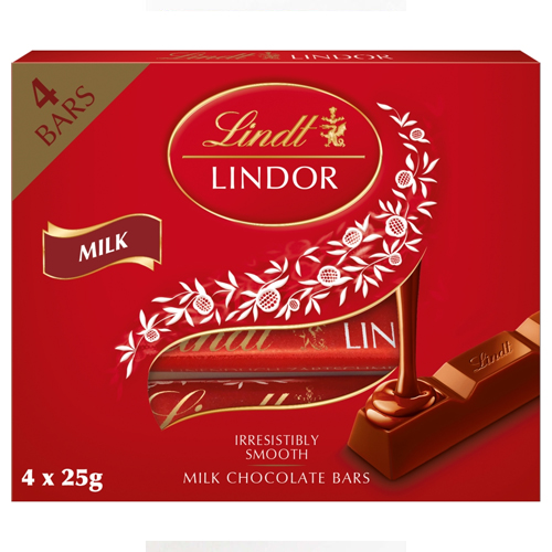 LINDT LINDOR MILK TREAT BAR 100G