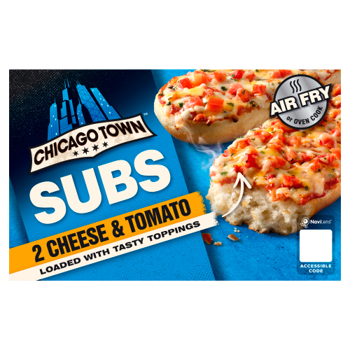 CHICAGO TOWN 2 CHEESE & TOMATO SUBS 250G