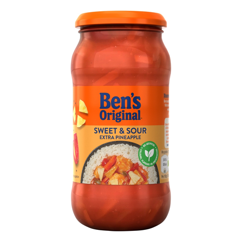 BEN'S SWEET AND SOUR EXTRA PINEAPPLE SAUCE 450G