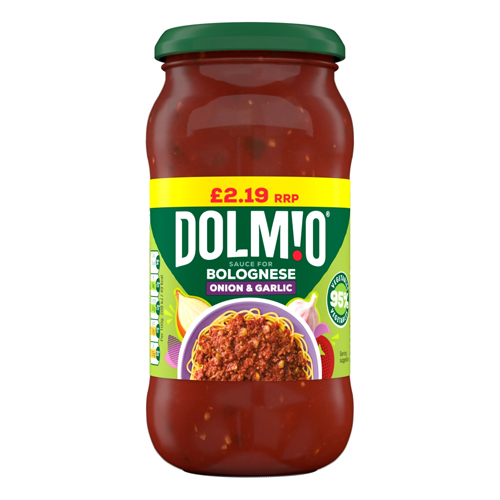 DOLMIO BOLOGNESE ONION & GARLIC PMP £2.19 450G