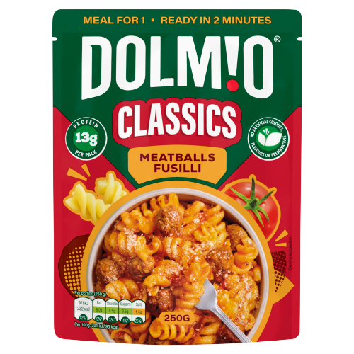 DOLMIO CLASSICS MEATBALLS FUSILLI 250G