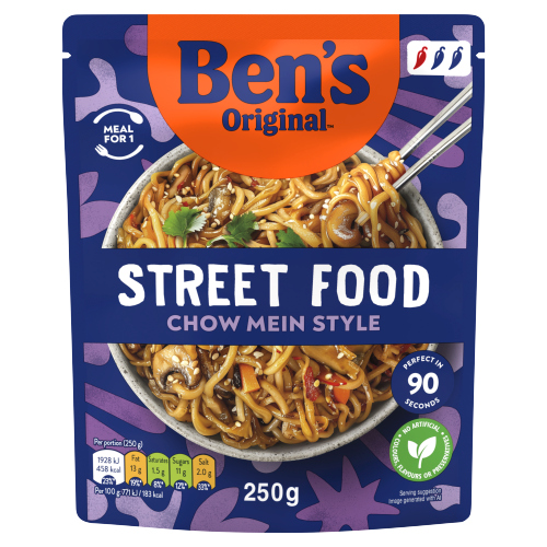BEN'S ORIGINAL CHOW MEIN STYLE STREET FOOD 250G