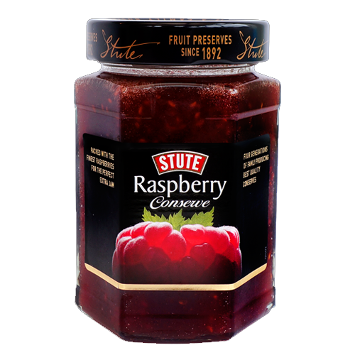 STUTE RASPBERRY CONSEVE EXTRA JAM 340G