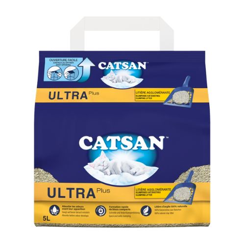 CATSAN ULTRA CLUMPING ODOUR CONTROL CAT LITTER 5L