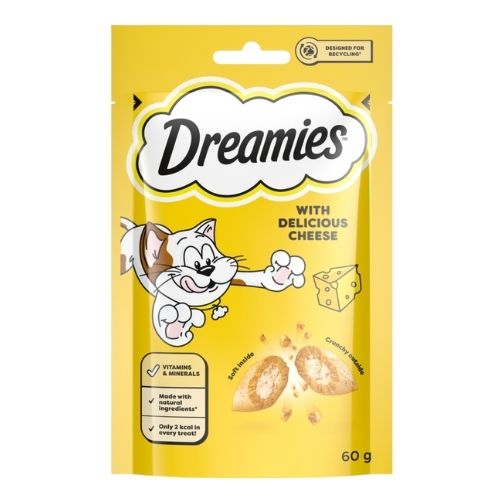 DREAMIES CAT TREAT BISCUITS WITH CHEESE 60G