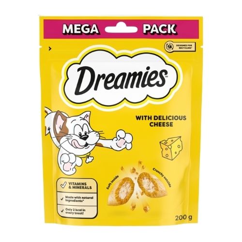 DREAMIES CAT TREAT BISCUITS WITH CHEESE MEGA PACK 200G