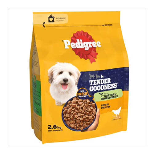 PEDIGREE TENDER GOODNESS DRY ADULT SMALL DOG POULY 2.6KG