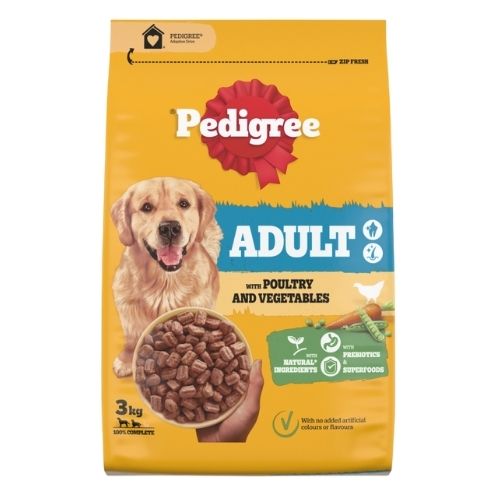 PEDIGREE DOG COMPLETE DRY WITH POULY AND VEGETABLES 3KG