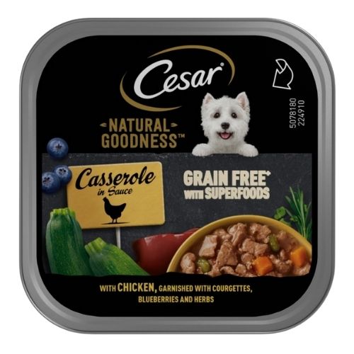 CESAR NATURAL GOODNESS CASSEROLE WITH CHICKEN IN GRAVY 100G