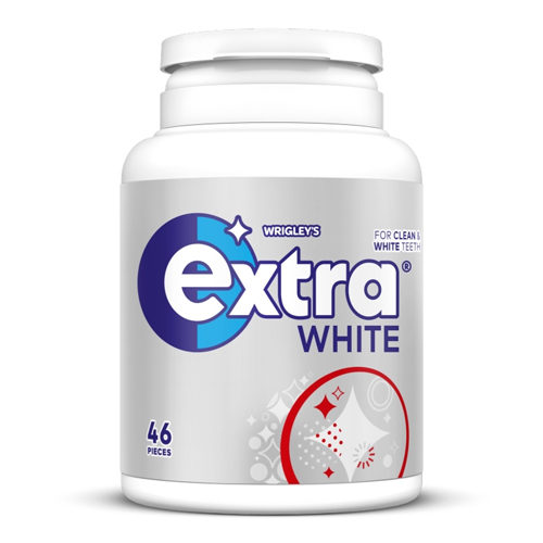EXTRA WHITE SUGARFREE BOTTLE 46PC 64G
