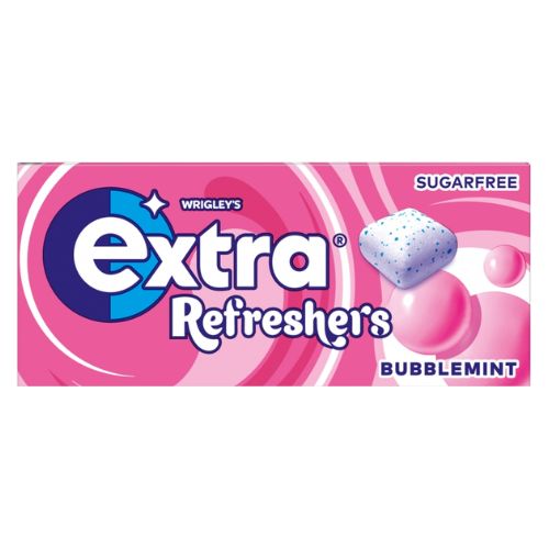 EXTRA BUBBLEMINT SUGAR FREE REFRESHERS HANDY BOX 7PC 15.6G
