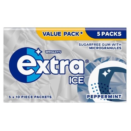 EXTRA ICE PEPPERMINT SUGAR FREE 10PC 5PK 14G