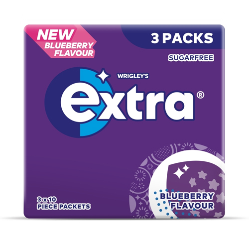 EXTRA BLUEBERRY SUGAR FREE 10PC 3PK 14G