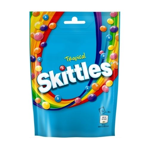 SKITTLES TROPICAL POUCH 136G