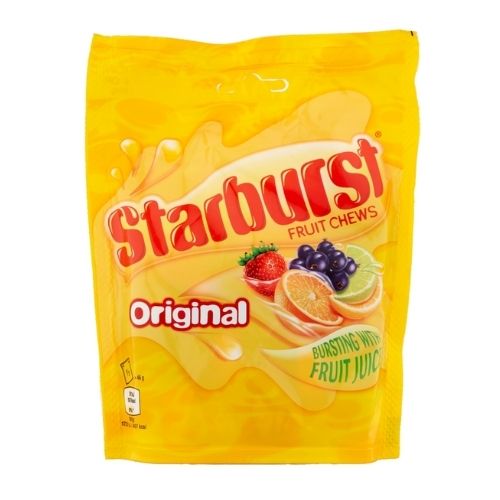 STARBURST VEGAN CHEWY SWEETS FRUIT POUCH BAG 138G