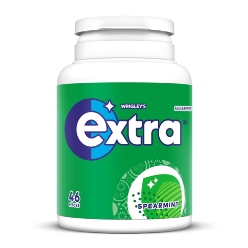 EXTRA SPEARMINT SUGAR FREE BOTTLE 46PC 64G