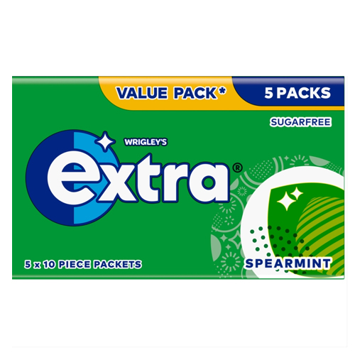 EXTRA SPEARMINT SUGAR FREE10PC 5PK 14G