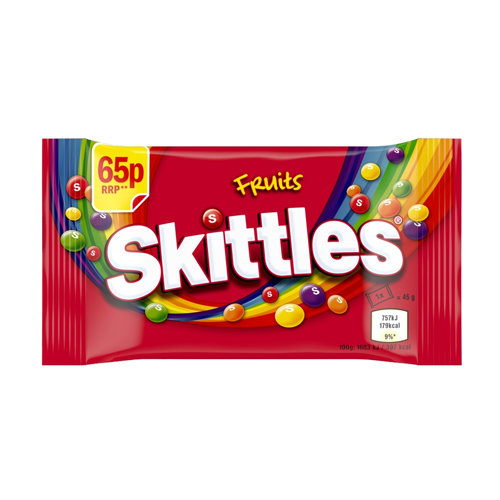 SKITTLES FRUIT PMP 65P 45G
