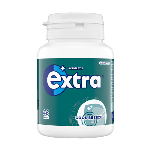 EXTRA COOL BREEZE SUGAR FREE BOTTLE 46PC 64G