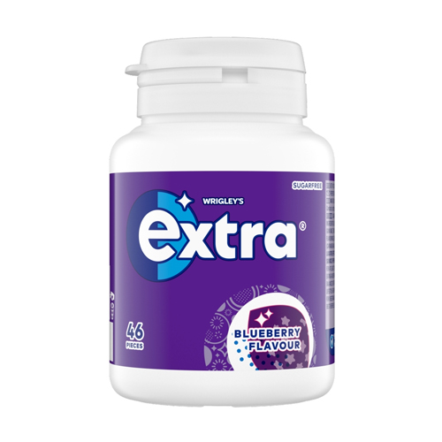 EXTRA BLUEBERRY SUGAR FREE BOTTLE BOTTLE 46PC 64G