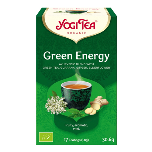YOGI TEA ORGANIC GREEN ENERGY 17 TEA BAGS 30.6G
