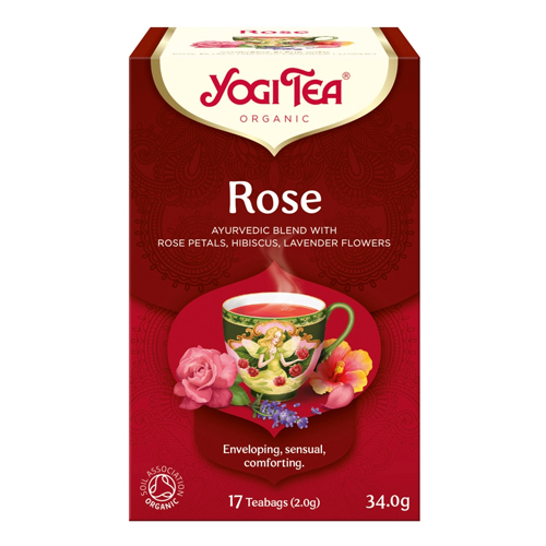 YOGI TEA ORGANIC ROSE 17 TEA BAGS 34.0G