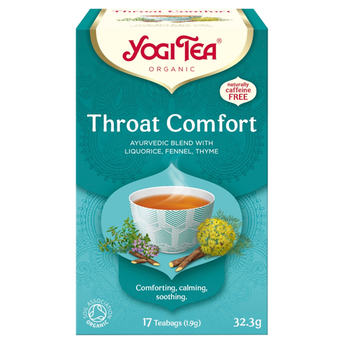 YOGI TEA ORGANIC THROAT COMFORT 17 TEA BAGS 30.6G