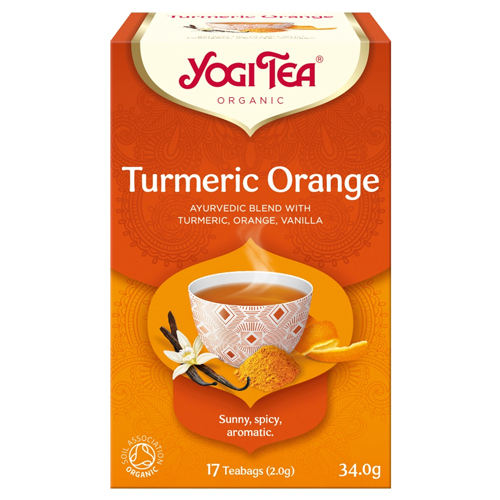 YOGI TEA ORGANIC TURMERIC ORANGE 17 TEA BAGS 34.0G