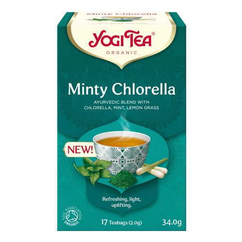 YOGI TEA ORGANIC MINTY CHLORELLA 17 TEA BAGS 34.0G