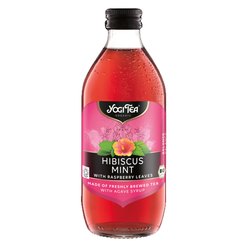 YOGI TEA ORGANIC HIBISCUS MINT WITH RASPBERRY LEAVES 330ML