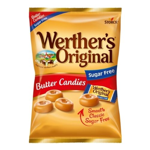 WERTHER'S ORIGINAL SUGAR FREE BUTTER CANDIES 80G