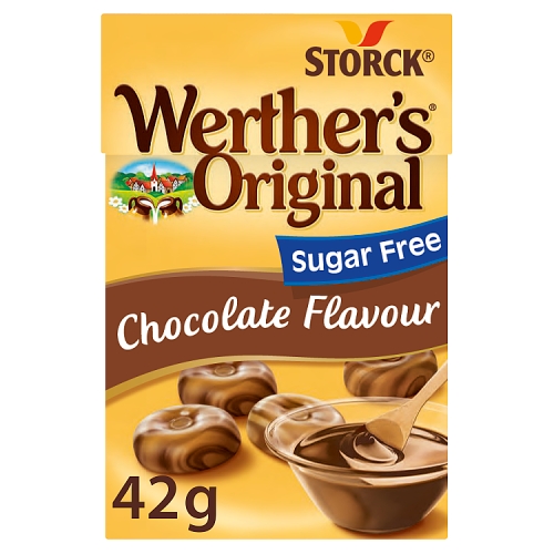 WERTHER'S ORIGINAL SUGAR FREE CHOCOLATE FLAVOUR 42G