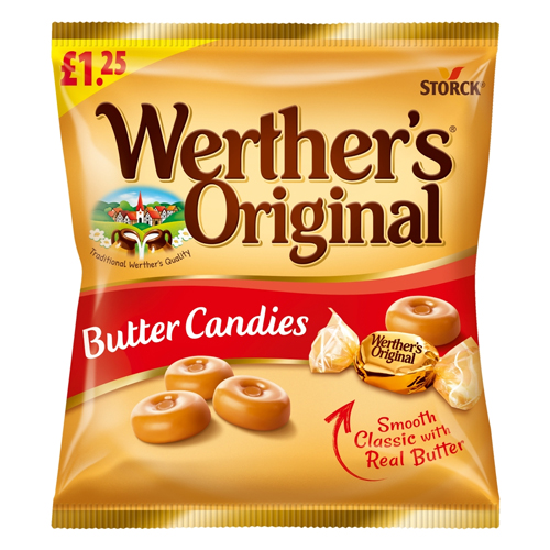 WERTHER'S ORIGINAL BUTTER CANDIES PMP £1.25 110G