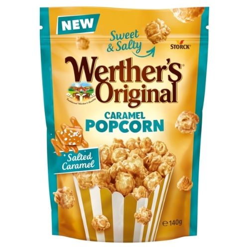 WERTHER'S ORIGINAL SALTED CARAMEL POPCORN 140G