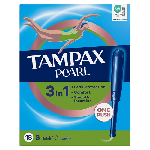 TAMPAX PEARL SUPER 18S 18PACK