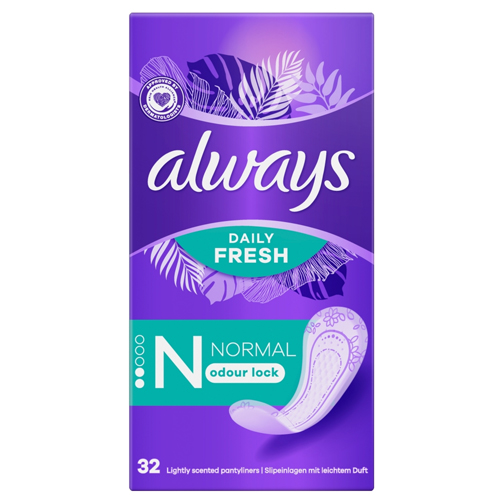 ALWAYS DAILIES NORMAL PANTYLINER 32PK