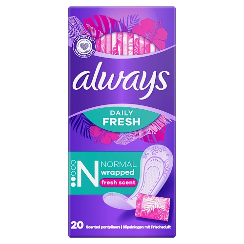 ALWAYS DAILIES LINERS FRESH 20S